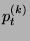 $ p_{t}^{(k)}$