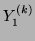 $ Y_{1}^{(k)}$
