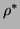$ \rho^{\ast}$