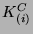 $ K_{(i)}^{C}$