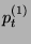 $ p_{t}^{(1)}$